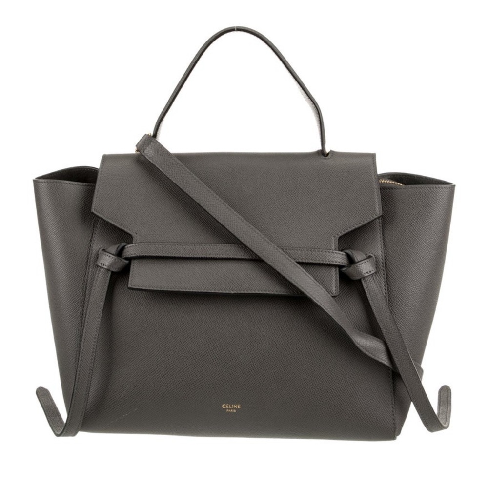 Celine leather bag belt mini